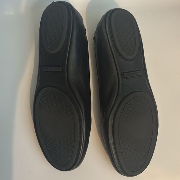 TORY BURCH MINNIE TRAVEL BALLET FLAT in perfect black Size 8 - Picture 11 of 12